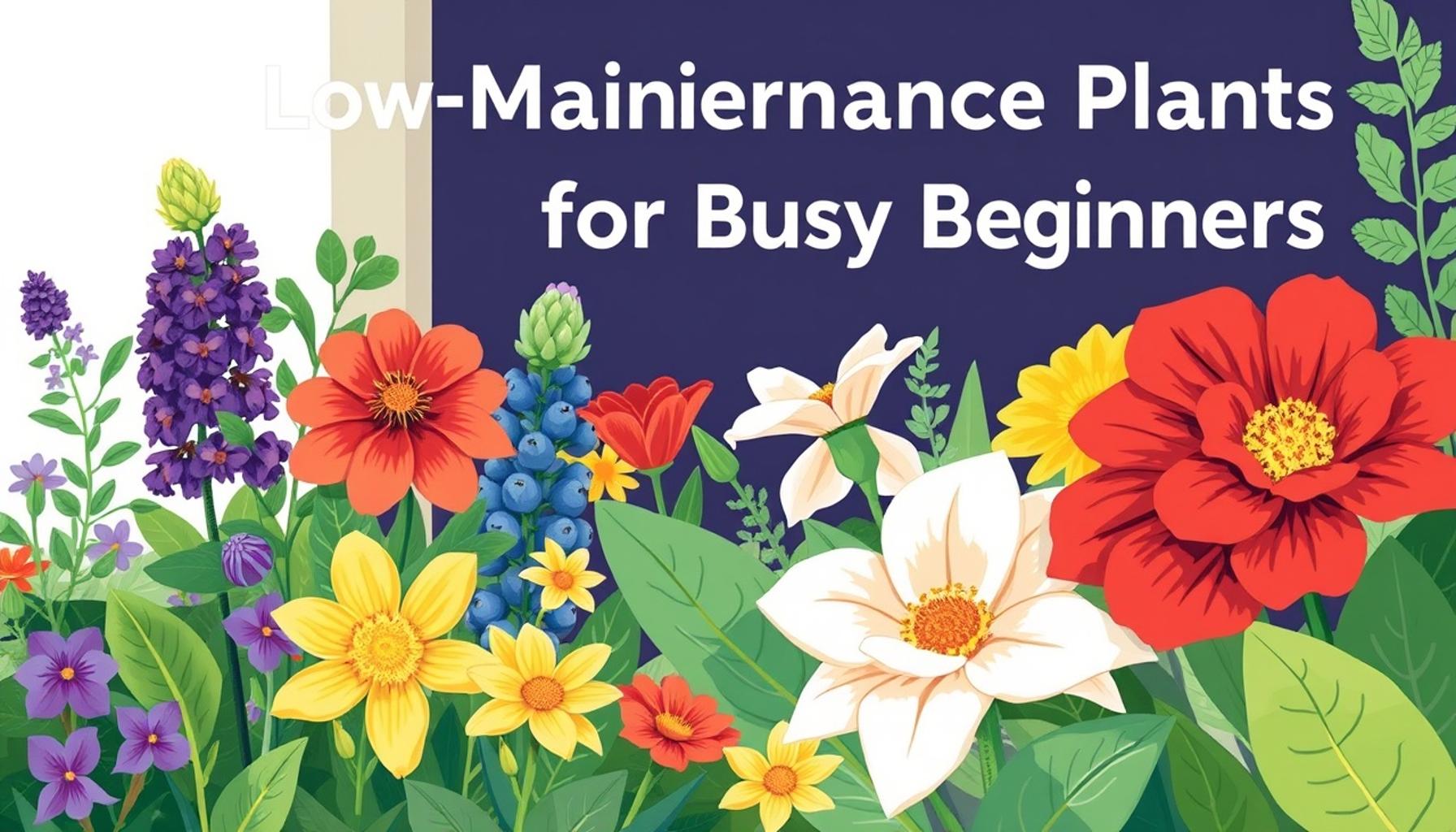 Low-Maintenance Plants for Busy Beginners: Easy Choices for Your Home Garden